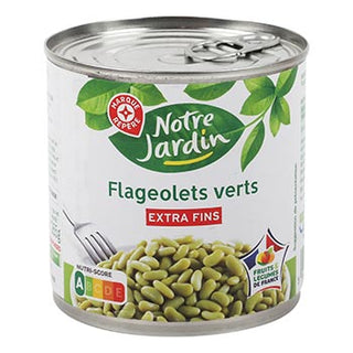 Flageolets verts Notre Jardin Extra fins - 265g