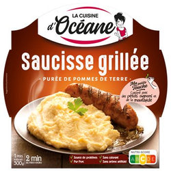 Saucisse grillée Purée pomme de terre La Cuisine d'Océane 300g