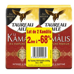 Riz parfumé Taureau Ailé Le Kamâlis - 2x500g