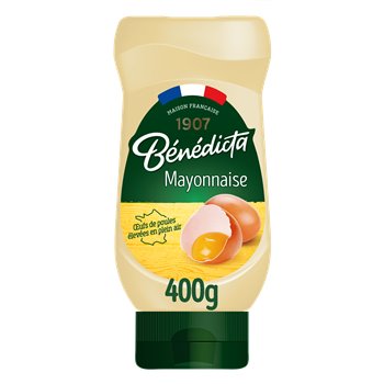 Mayonnaise nature Bénédicta Flacon souple - 400g