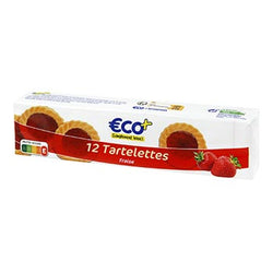 Tartelettes à la fraise Eco+ x12 - 200g