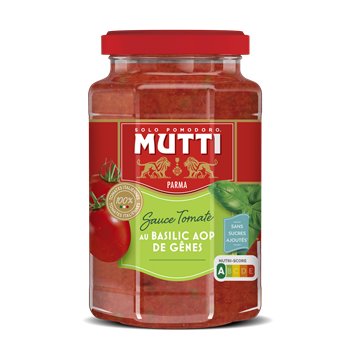 Sauce tomates et basilic Mutti - 400g