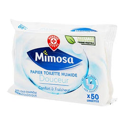 Papier toilette Mimosa Humide douceur x50