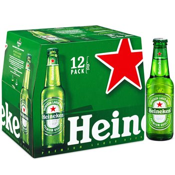 Bière blonde Heineken 12x25cl