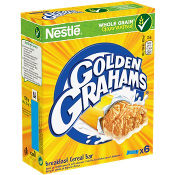 Barres céréales Golden Grahams Nestlé, minis 6x25g