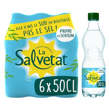 Eau gazeuse Salvetat 50cl x6