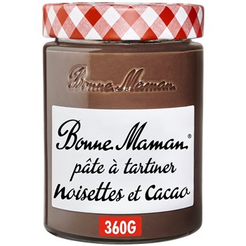Pate à tartiner Bonne Maman Noisette et cacao - 360g