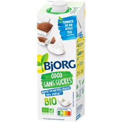 Boisson coco Bio Bjorg Sans sucre ajouté - 1L