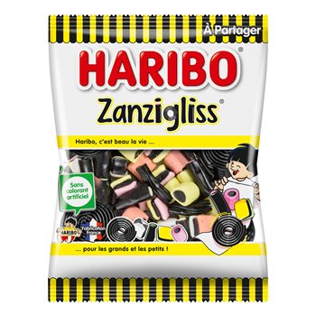 Haribo Réglisse Zanzigliss Sachet 300g