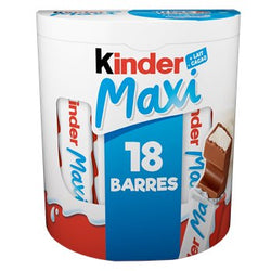 Barres Kinder chocolat maxi x18 barres - 378g
