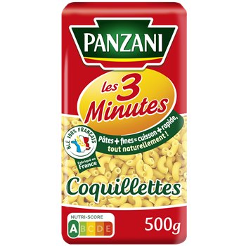 Pâtes coquillettes Panzani 500g (3 min)