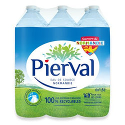 Eau de source naturelle Pierval 1.5L x 6