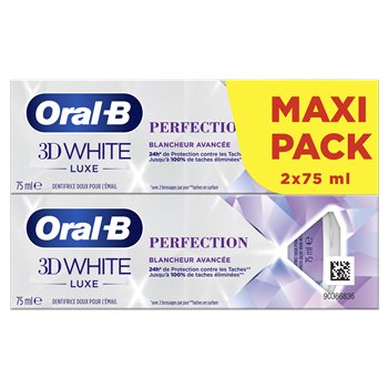 Dentifrice Oral-B manual 3D White Perfection - 2x75ml