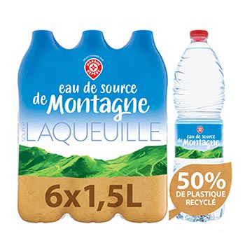 Eau de source de Montagne 6x 1,5L