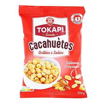 Cacahuètes grillées Tokapi Salées - 250g