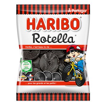 Rotella Haribo Sachet bonbons réglisse - 300g