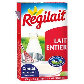 Lait en poudre Régilait Entier - 300g