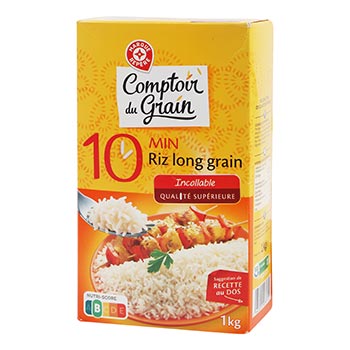 Riz long Comptoir du Grain Cuisson rapide 10min - 1kg