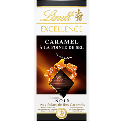 Tablette EXCELLENCE Noir Caramel A la Pointe de Sel 100g
