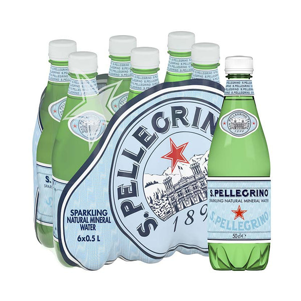 Eau gazeuse San Pellegrino Minérale naturelle - 6x50cl