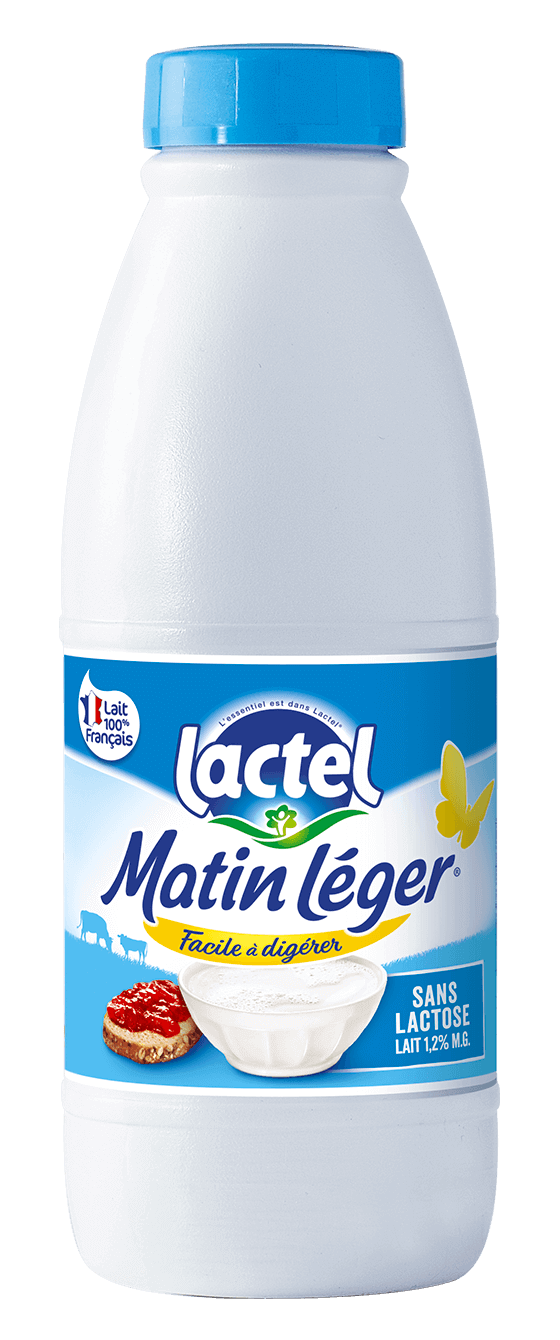 Lait Matin Léger Lactel Sans lactose 1,2% mg 1l