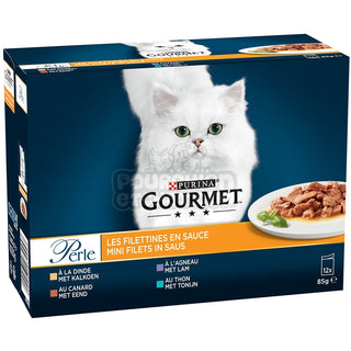 Sachet repas chats Gourmet Les filettines en sauce -12x85g