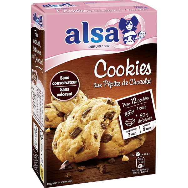 Préparation Cookies alsa Pépites de Chocolat - 240g