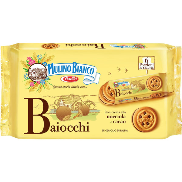 Biscuits Baiocchi Mulino Bianco Chocolat noisette Snack - 336g