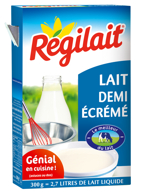 Lait en poudre Régilait Demi écrémé - 300g