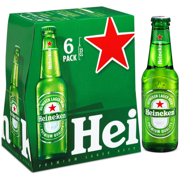 Bière blonde Heineken 6x25cl